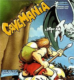 Box cover for Cavemania on the Commodore Amiga.
