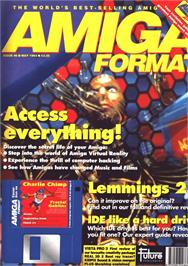 Box cover for Charlie Chimp on the Commodore Amiga.