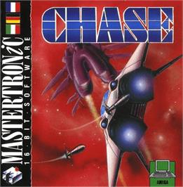 Box cover for Chase on the Commodore Amiga.