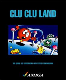 Box cover for Clu Clu Land on the Commodore Amiga.