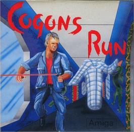 Box cover for Cogan's Run on the Commodore Amiga.