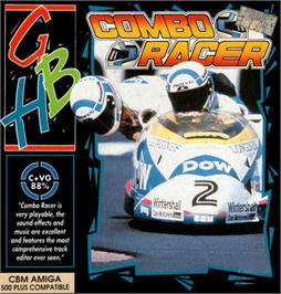 Box cover for Combo Racer on the Commodore Amiga.