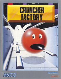 Box cover for Cruncher Factory on the Commodore Amiga.