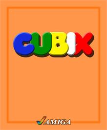 Box cover for Cubix on the Commodore Amiga.
