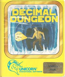 Box cover for Decimal Dungeon on the Commodore Amiga.