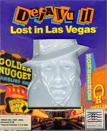 Box cover for Deja Vu 2 - Lost in Las Vegas on the Commodore Amiga.