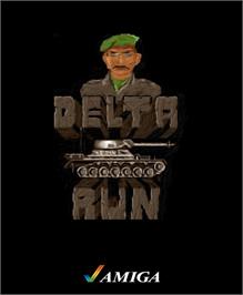 Box cover for Delta Run on the Commodore Amiga.