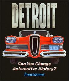 Box cover for Detroit on the Commodore Amiga.