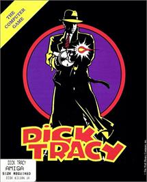 Box cover for Dick Tracy on the Commodore Amiga.