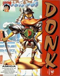 Box cover for Donk!: The Samurai Duck on the Commodore Amiga.