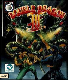 Box cover for Double Dragon 3 - The Rosetta Stone on the Commodore Amiga.