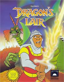 Box cover for Dragon's Lair on the Commodore Amiga.