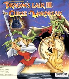 Box cover for Dragon's Lair 3 - The Curse Of Mordread on the Commodore Amiga.