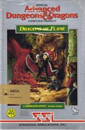 Box cover for Dragons of Flame on the Commodore Amiga.