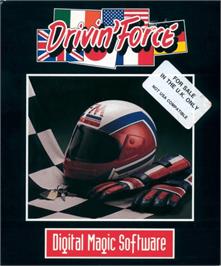 Box cover for Drivin' Force on the Commodore Amiga.