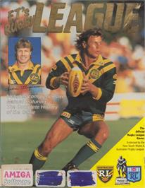 Box cover for E.t.'s Rugby League on the Commodore Amiga.