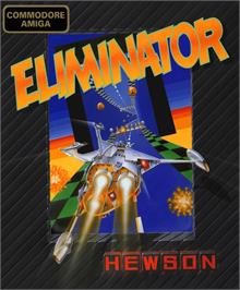 Box cover for Eliminator on the Commodore Amiga.