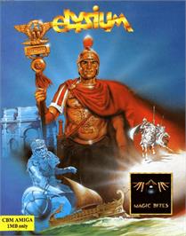 Box cover for Elysium on the Commodore Amiga.