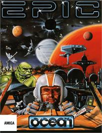 Box cover for Epic on the Commodore Amiga.