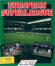 Box cover for European Superleague on the Commodore Amiga.