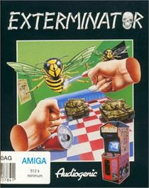 Box cover for Exterminator on the Commodore Amiga.