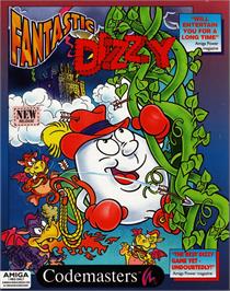 Box cover for Fantastic Dizzy on the Commodore Amiga.