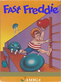 Box cover for Fast Freddie on the Commodore Amiga.
