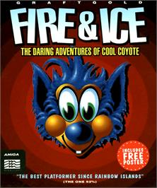 Box cover for Fire and Ice on the Commodore Amiga.