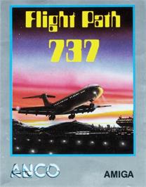 Box cover for Flight Path 737 on the Commodore Amiga.
