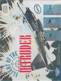Box cover for Flight of the Intruder on the Commodore Amiga.