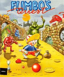 Box cover for Flimbo's Quest on the Commodore Amiga.