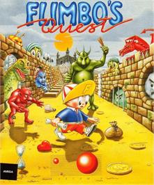 Box cover for Flimbo's Quest on the Commodore Amiga.