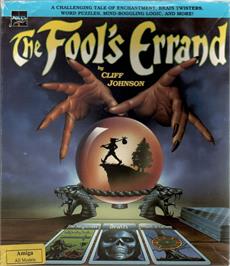 Box cover for Fool's Errand on the Commodore Amiga.