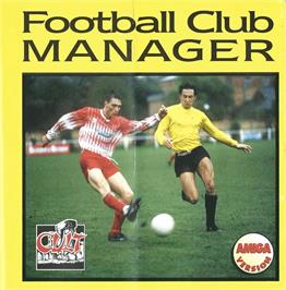 Box cover for Football Club Manager on the Commodore Amiga.