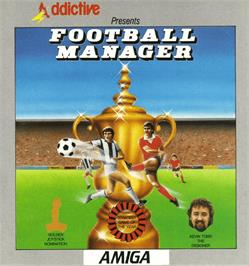 Box cover for Football Manager on the Commodore Amiga.