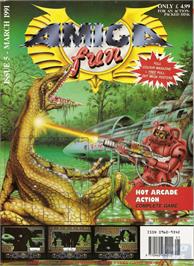 Box cover for Future Shock on the Commodore Amiga.