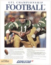 Box cover for GFL Championship Football on the Commodore Amiga.