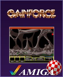 Box cover for Gainforce on the Commodore Amiga.