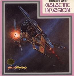 Box cover for Galactic Invasion on the Commodore Amiga.