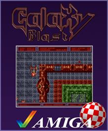 Box cover for Galaxy Blast on the Commodore Amiga.