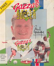 Box cover for Gazza's Super Soccer on the Commodore Amiga.