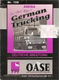 Box cover for German Trucking on the Commodore Amiga.