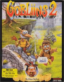 Box cover for Gobliins 2 - The Prince Buffoon on the Commodore Amiga.