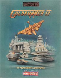 Box cover for Goldrunner 2 on the Commodore Amiga.