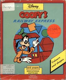 Box cover for Goofy's Railway Express on the Commodore Amiga.