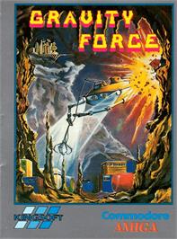 Box cover for Gravity Force on the Commodore Amiga.