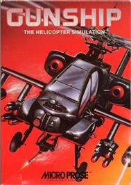 Box cover for Gunship on the Commodore Amiga.