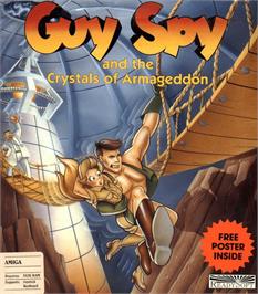 Box cover for Guy Spy and the Crystals of Armageddon on the Commodore Amiga.