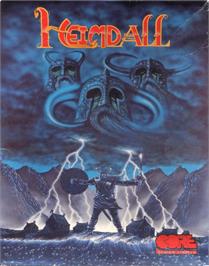 Box cover for Heimdall on the Commodore Amiga.