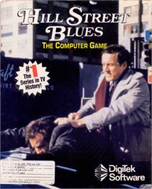 Box cover for Hill Street Blues on the Commodore Amiga.